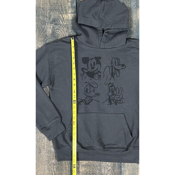 GAP Kids Size XXL 14/16 Disney Relaxed Graphic Hoodie! Dark Gray! Mickey Pluto - Picture 2 of 9